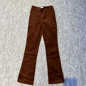 Tuckernuck Corduroy ankle pants. Brown